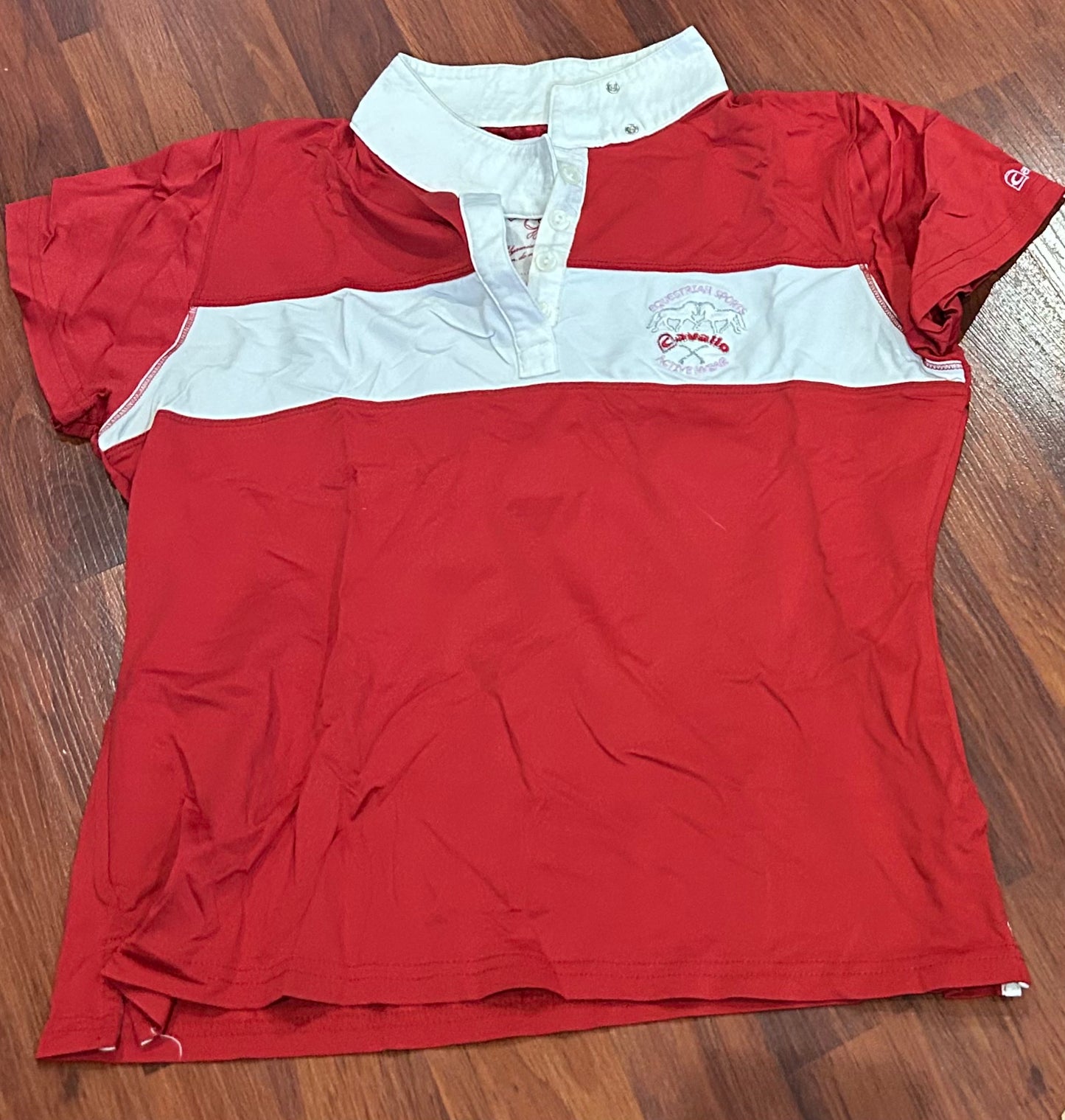 Cavallo red small shirt sleeve shirt