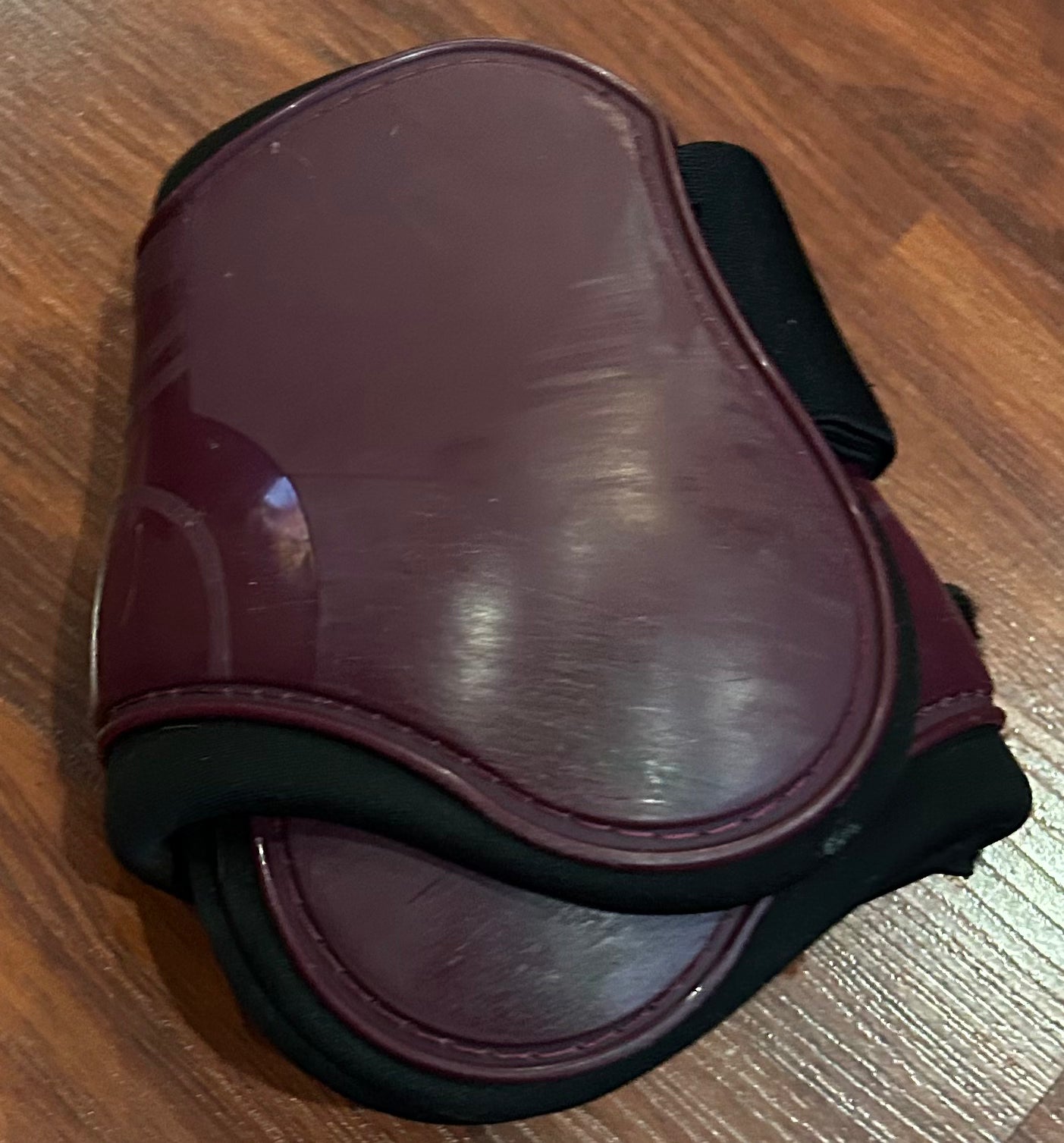 Burgundy fetlock boots full size