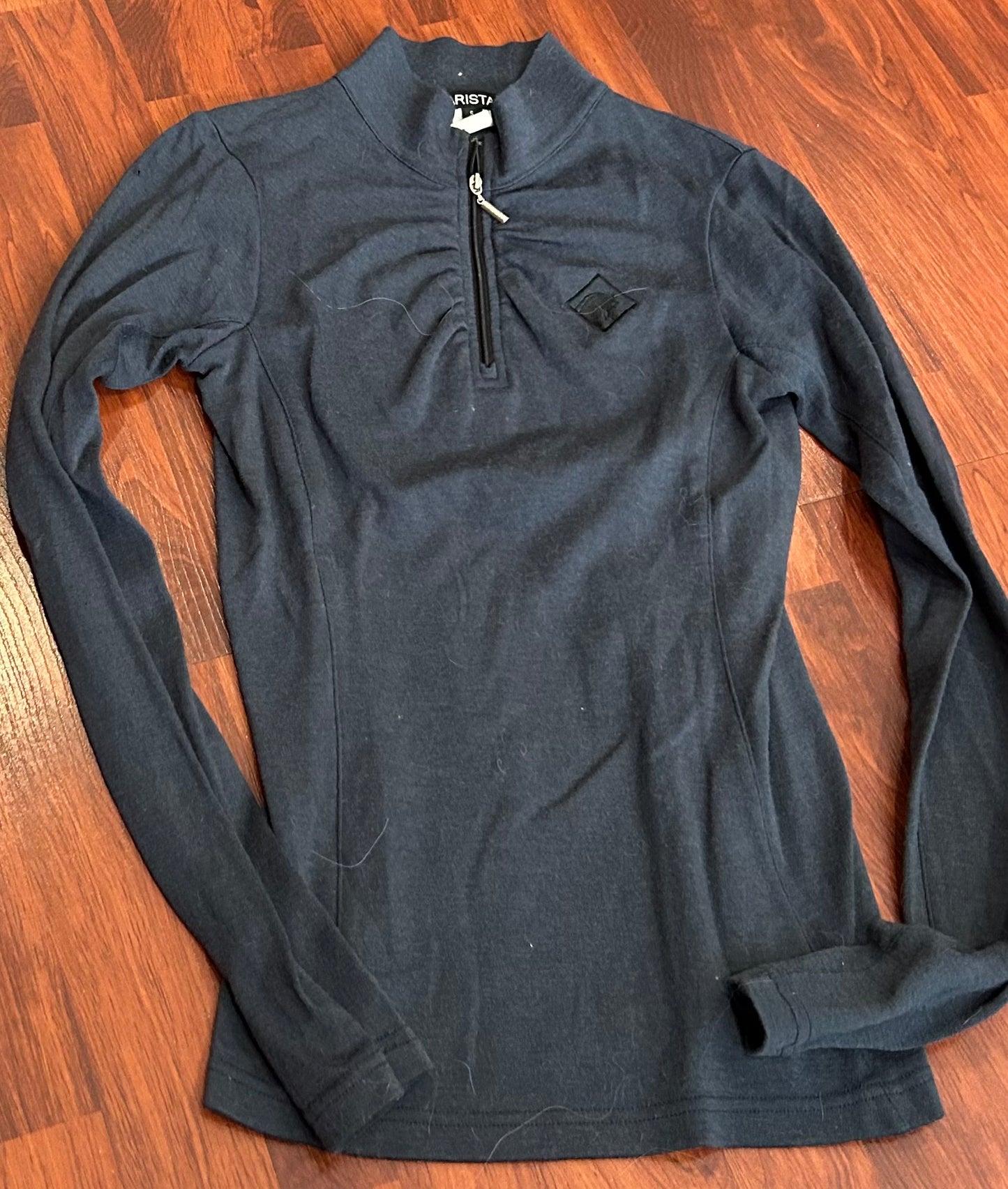 Arista small blue long sleeve 1/4 zip