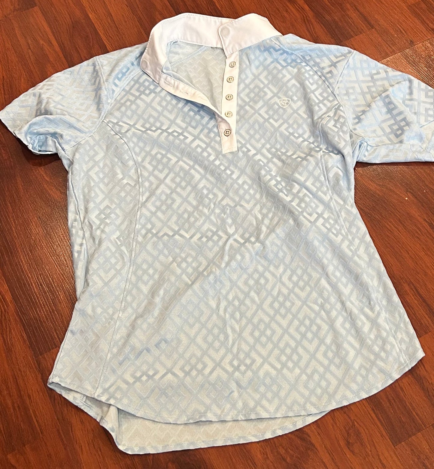 Ariat small blue show shirt