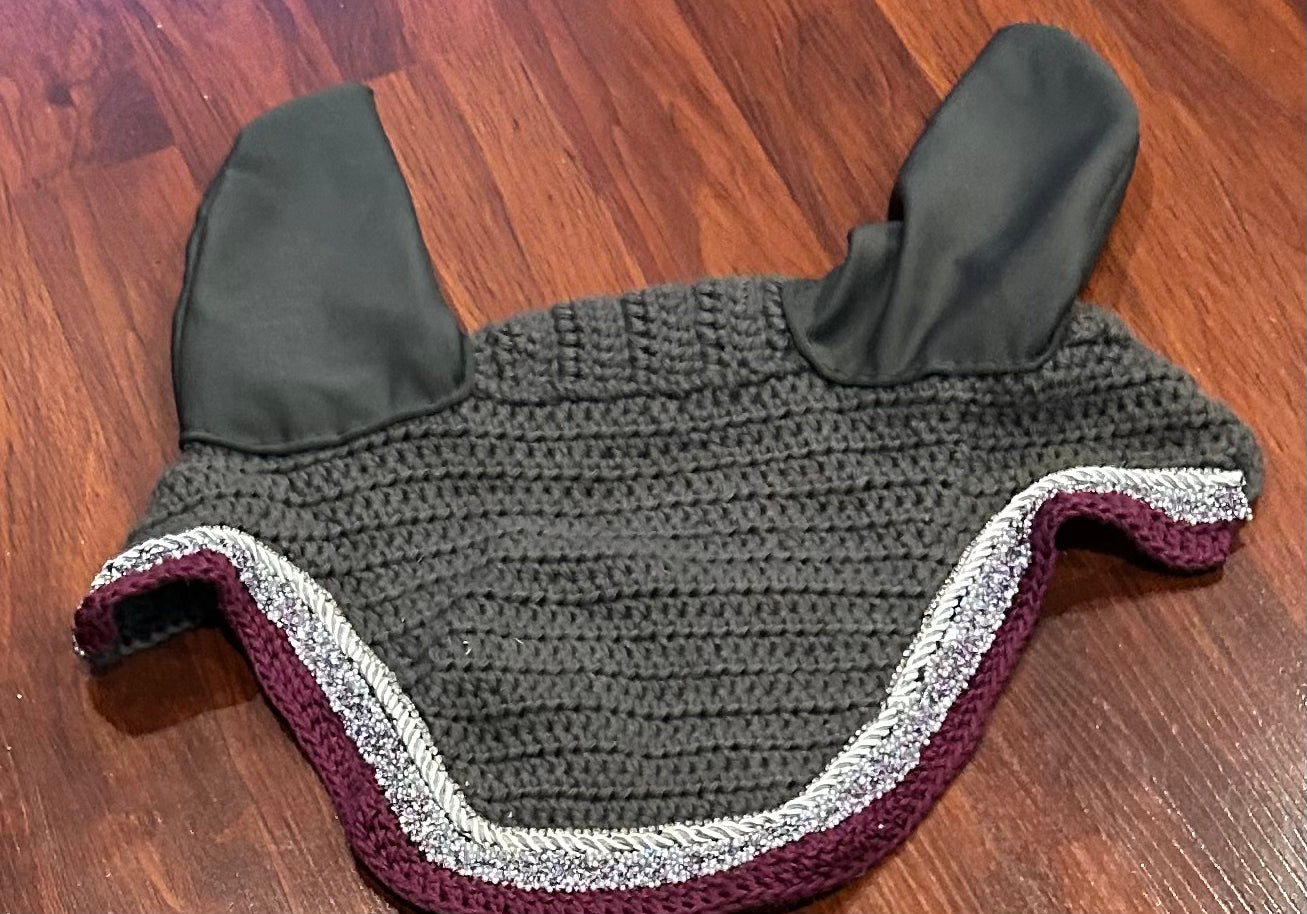 Grey/purple XF with bling fly bonnet