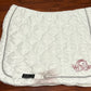 White HKM quilted dressage pad