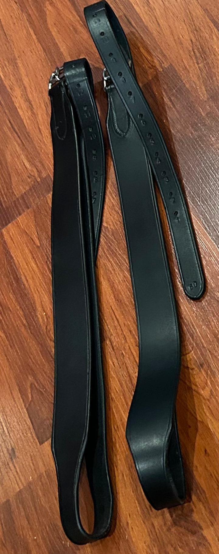 60” black stabilizer wide stirrup leathers