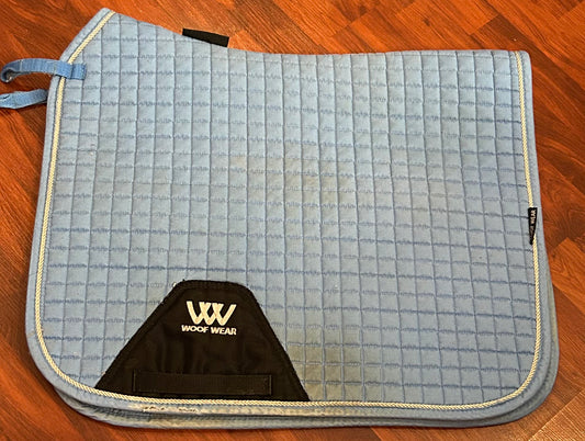 Woof wear light blue dressage pad (brighter than picture)