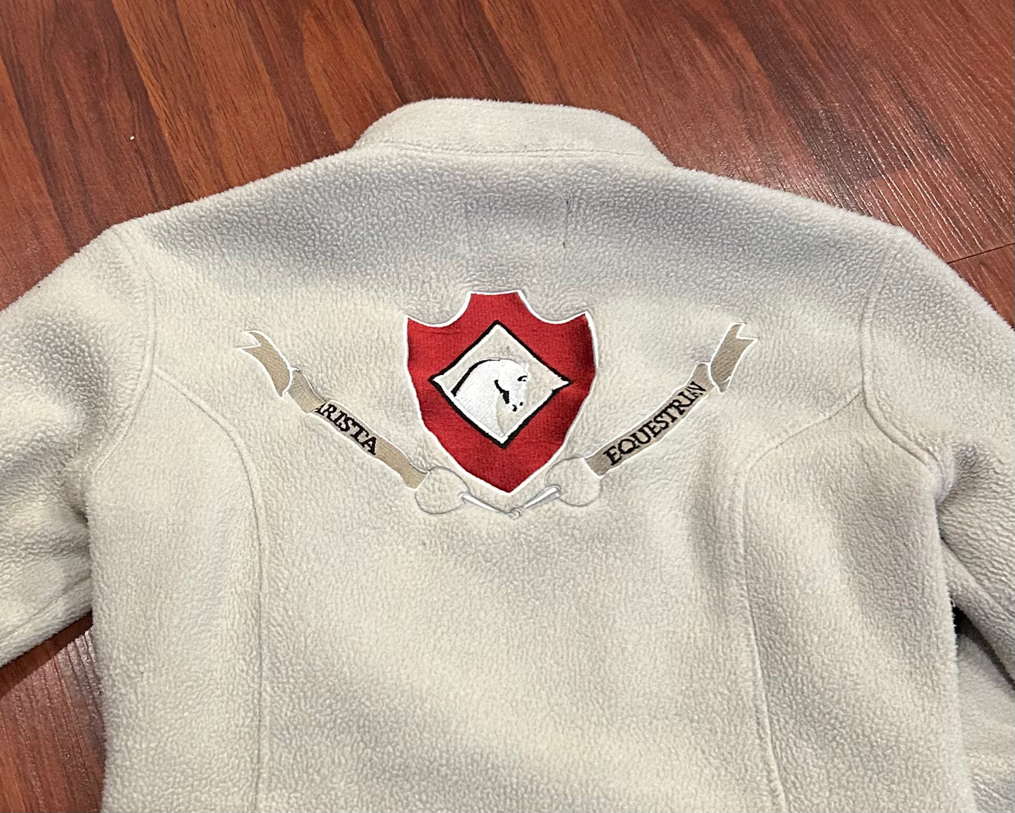 Arista cream small fleece light jacket