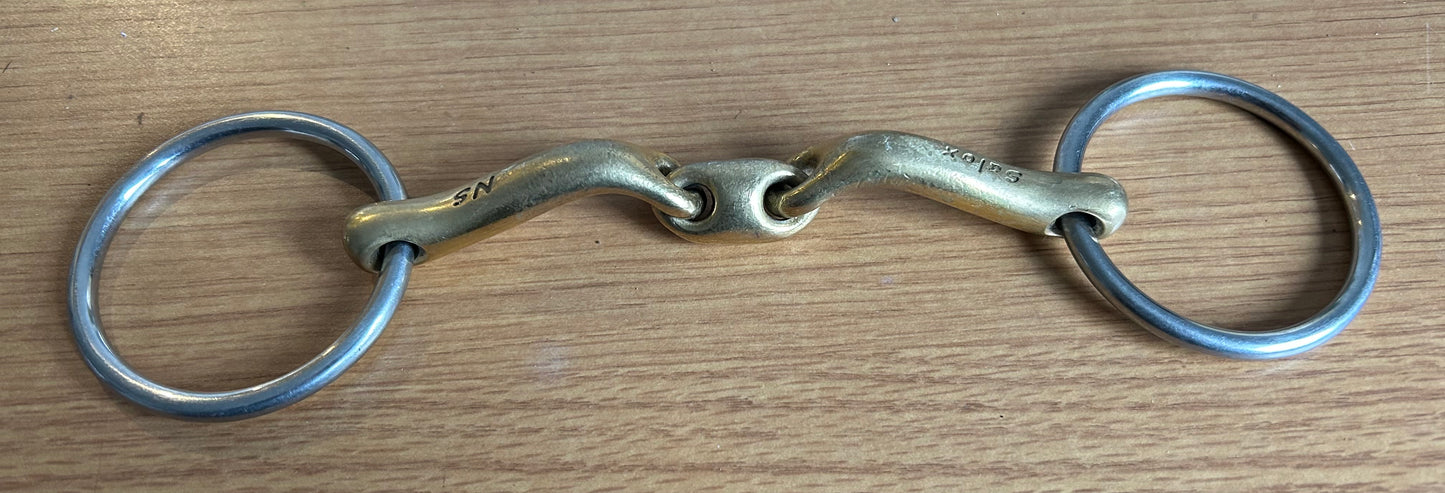 5” Neue Schule Verbindend Loose Ring Snaffle Bit