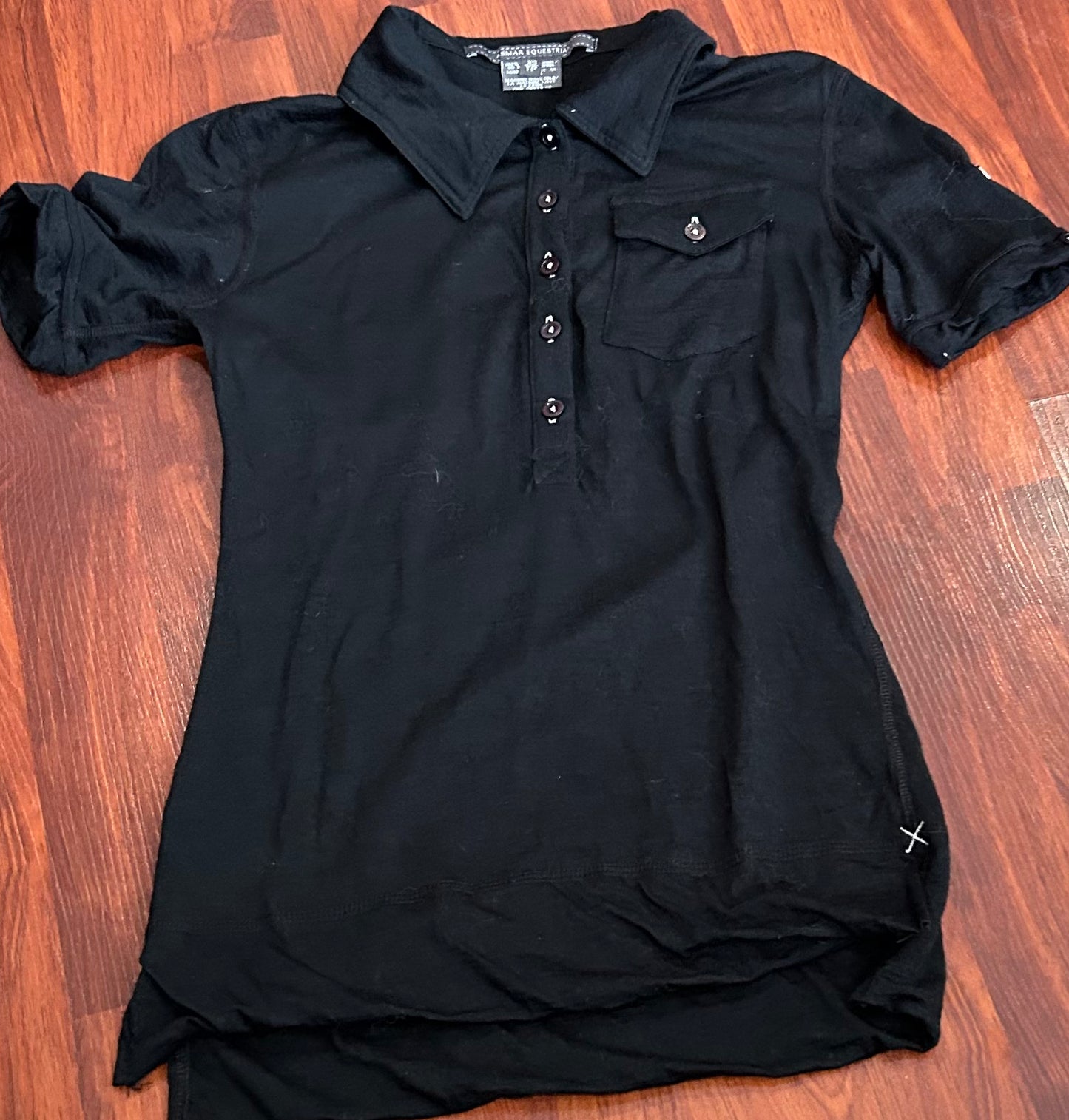 Asmar XS black soft polo shirt