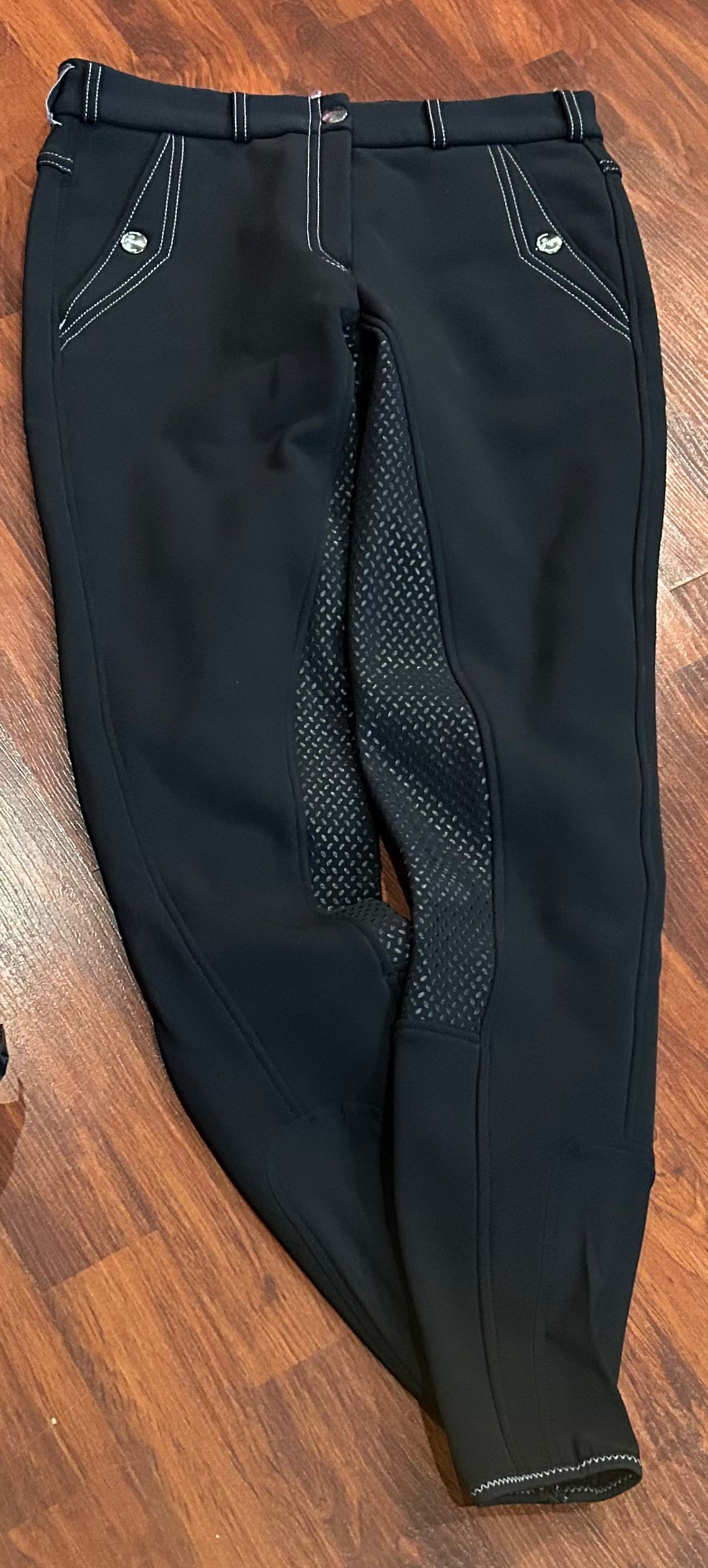 Pikeur size 36 (26”) black winter weight full seat breeches