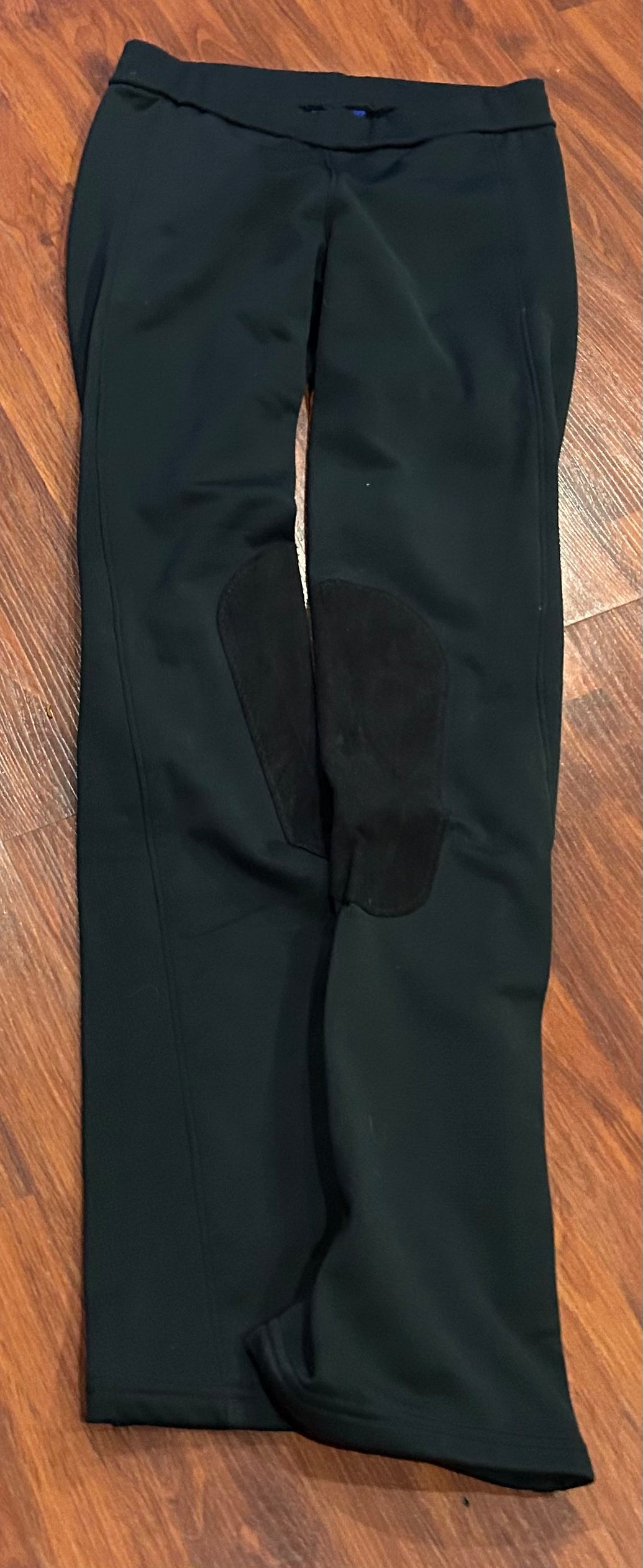 Irideon large black knee patch winter riding tights