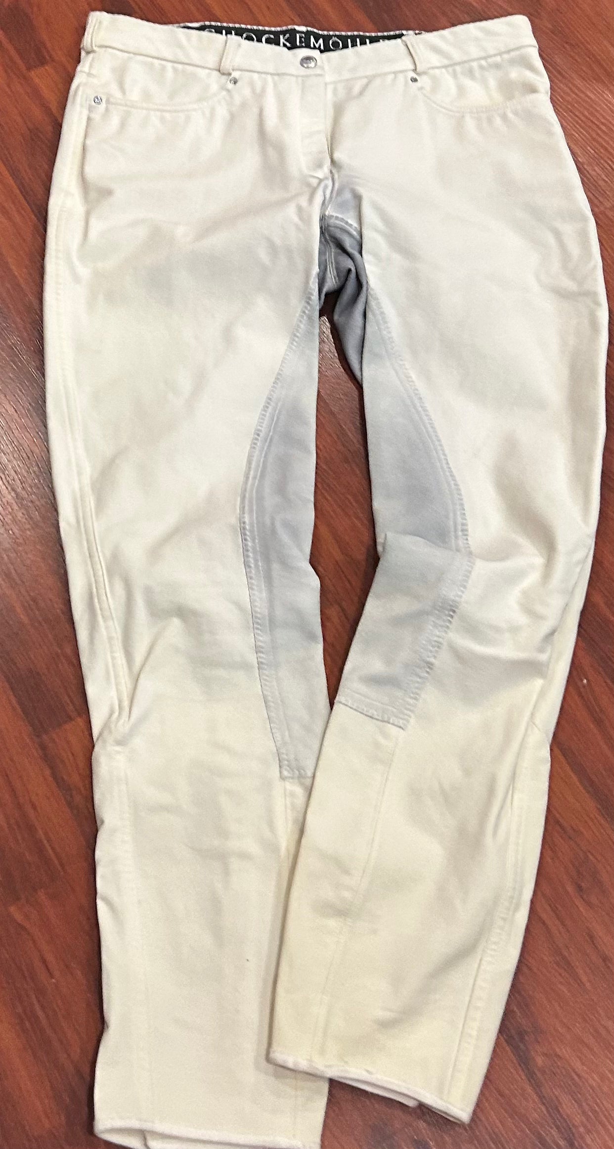 Schockemohle size 28 white full seat breeches