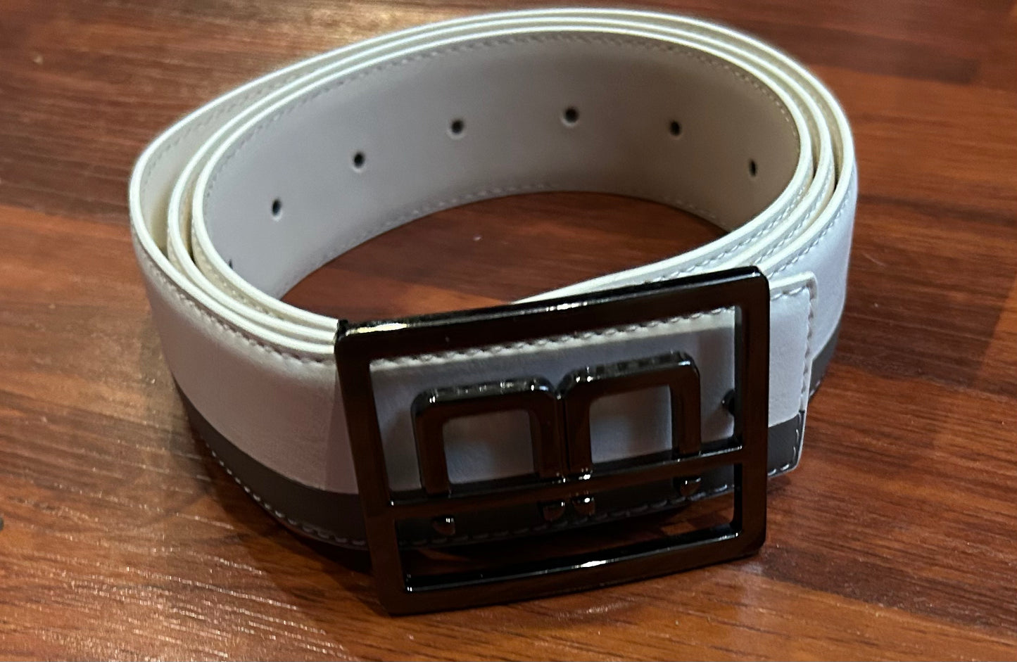 AA Platinum 119cm white/grey belt