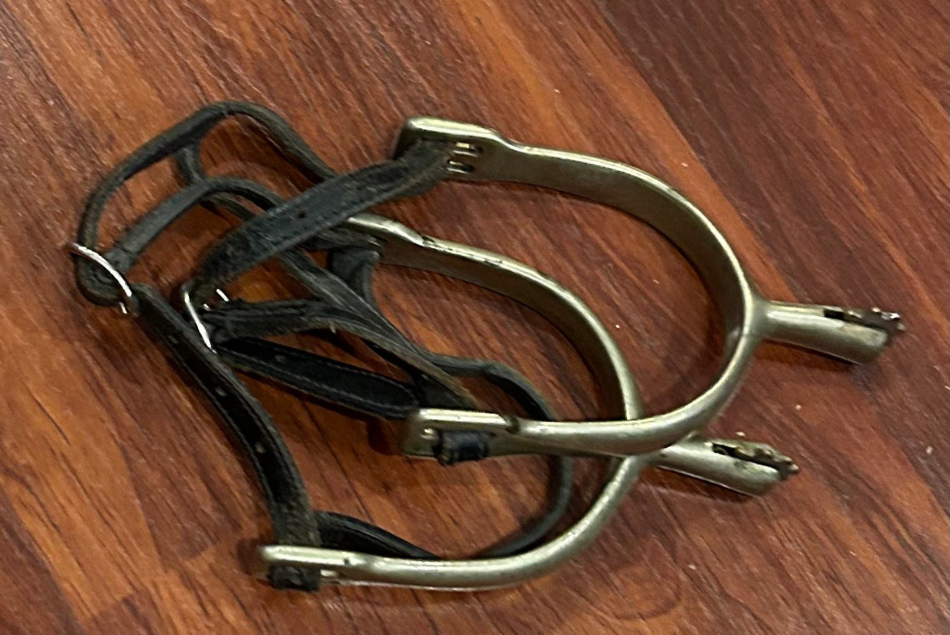 Herm Sprenger heavy rowel spurs with straps
