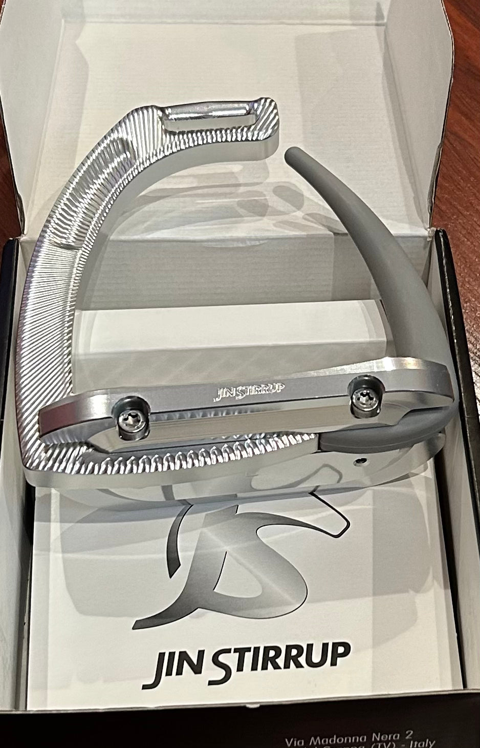 Jin Air safety stirrups. Silver/grey. 4.5” Brand new