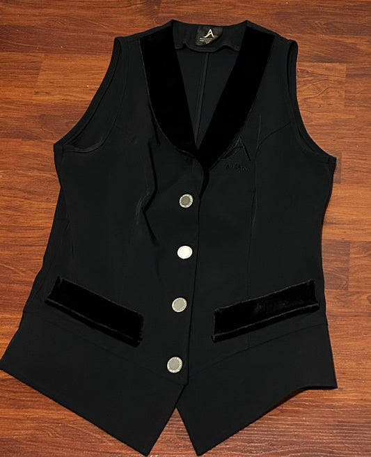 Arista black show vest XS