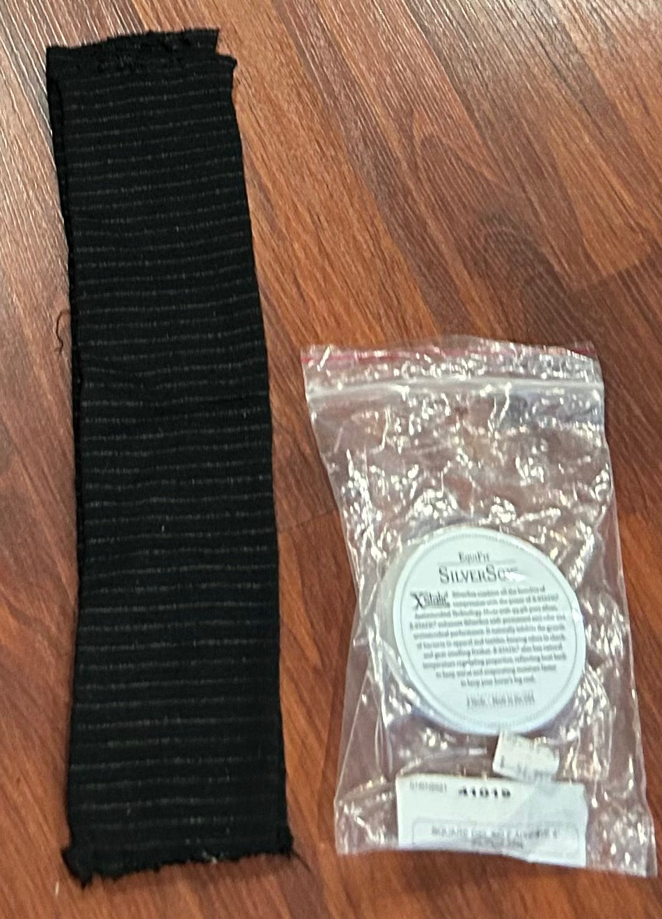 Equifit silver socks. Have been cut and used.