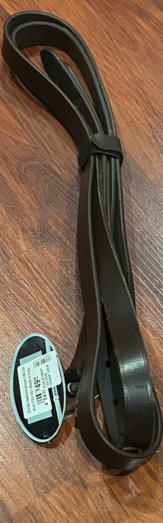 Star 54” brown stirrup leathers. New