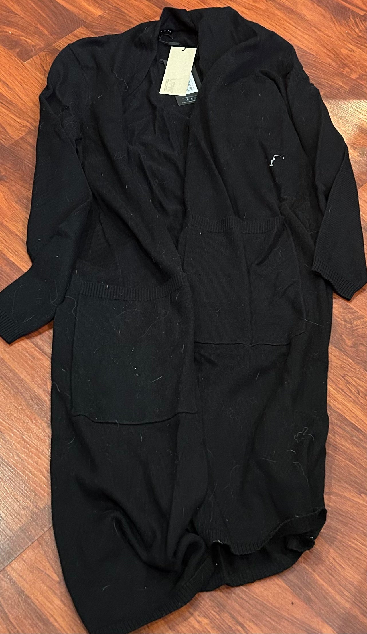 Asmar XXS black long cardigan
