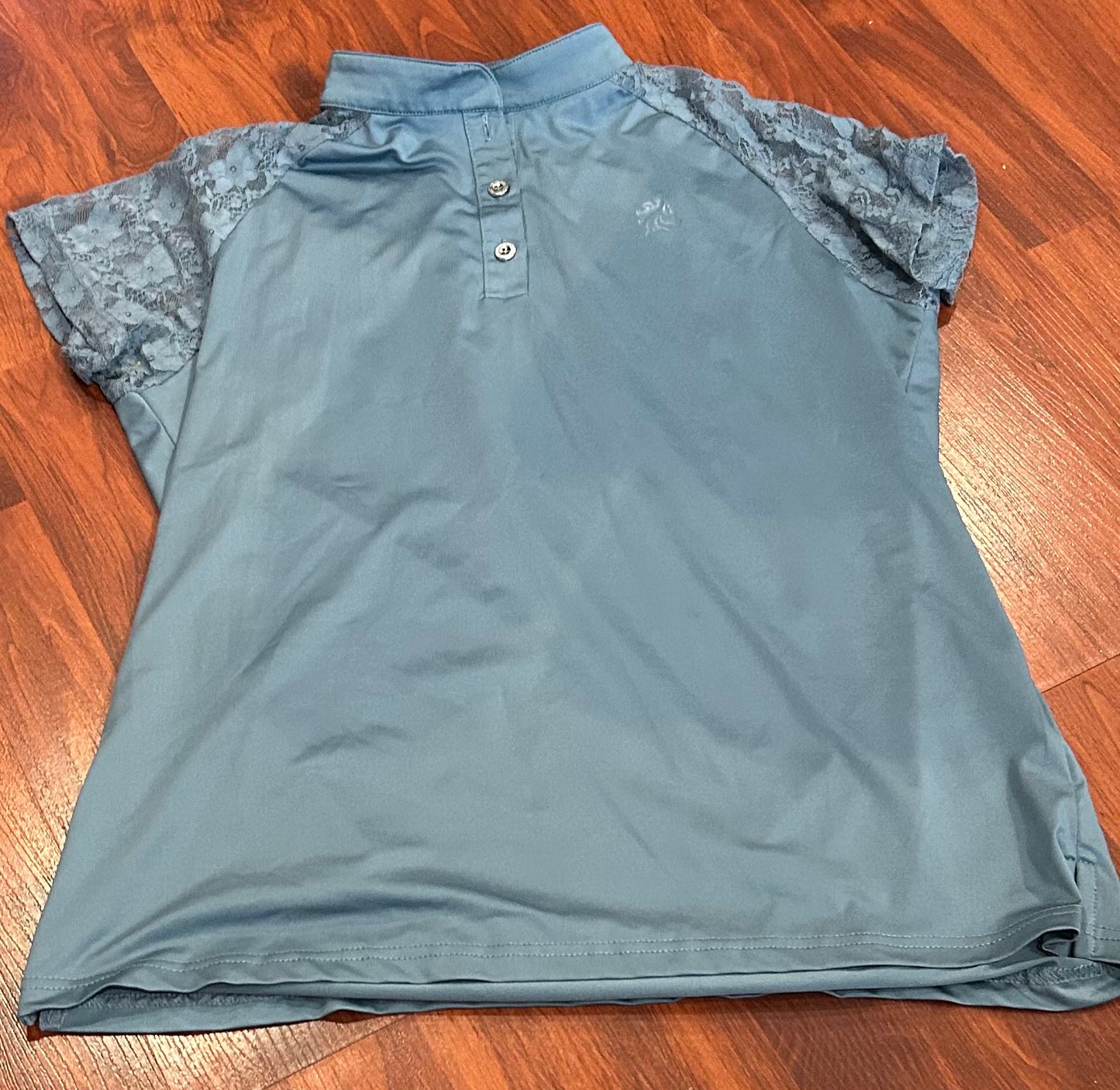 Temteq large blue short sleeve shirt mesh at back