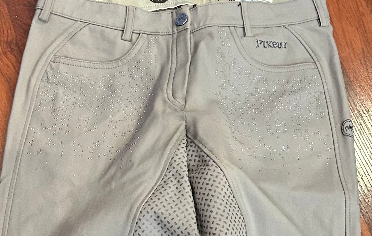 Pikeur Elina Grip size 28L grey full seat breeches with