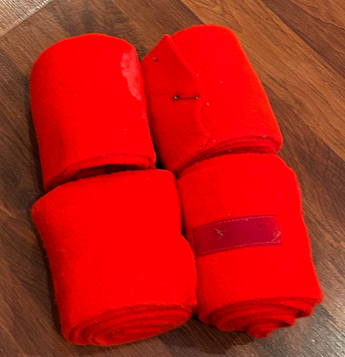 Red polo wraps set of 4