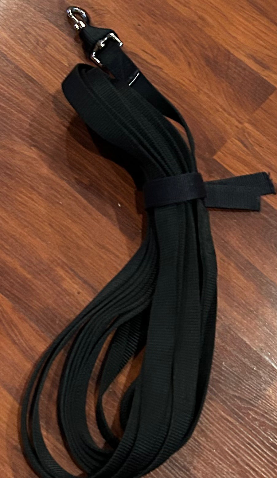 Black nylon lunge line