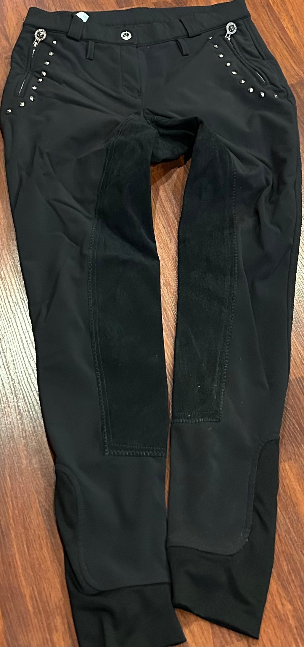 Laura Garrelli size 26 black winter weight full seat breeches