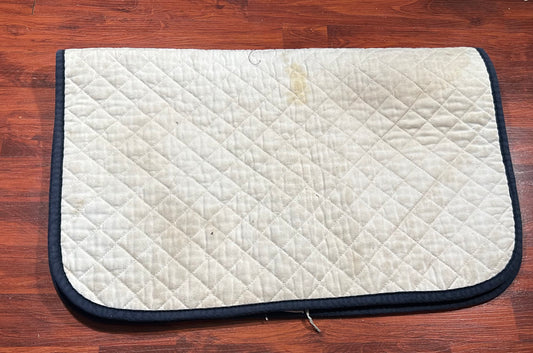 Baby pad with blue trim