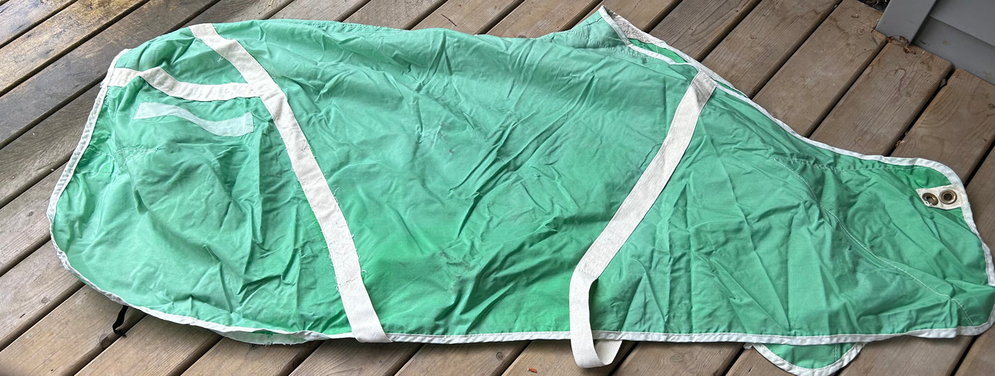 70” green nylon sheet