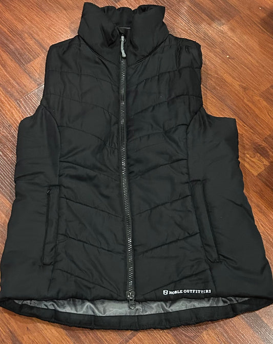 Noble Outfitters XS black quilted vest