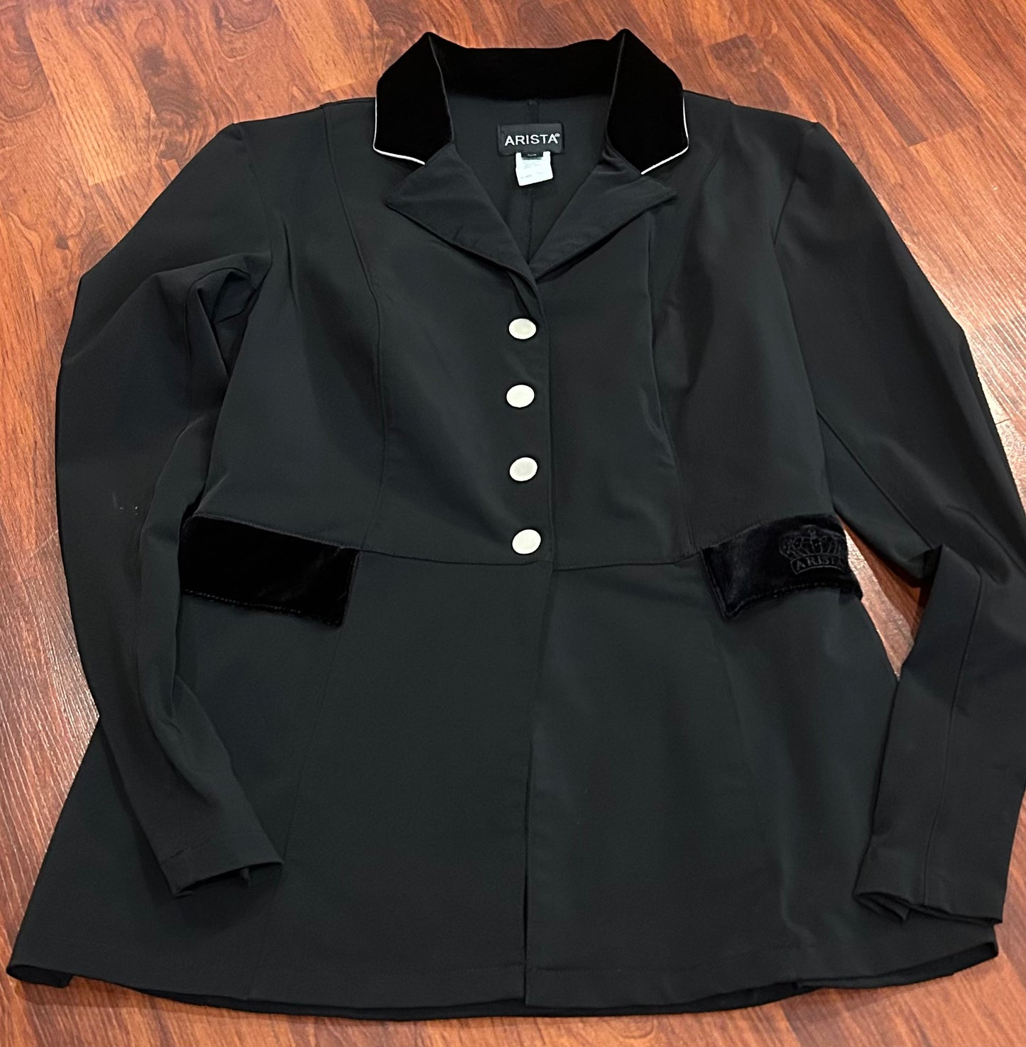 Arista large black show coat