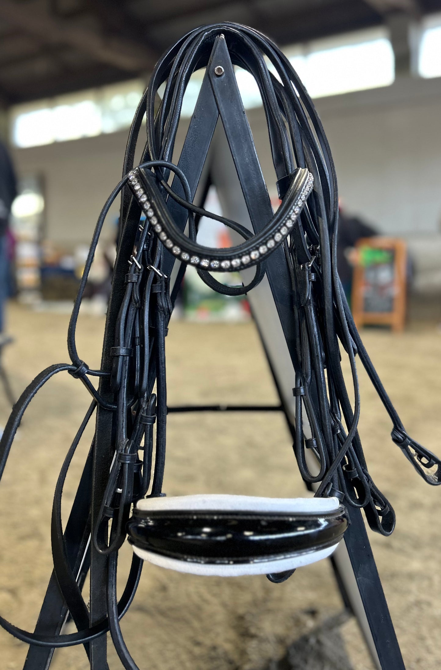 Solo XF double rolled bridle with reins