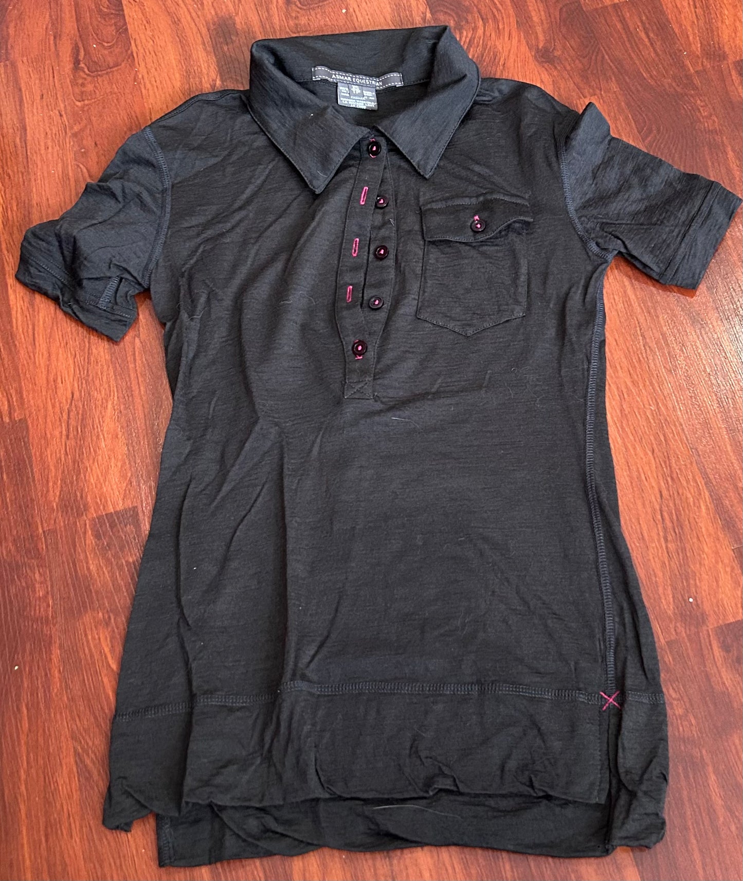 Asmar XS black polo short sleeve