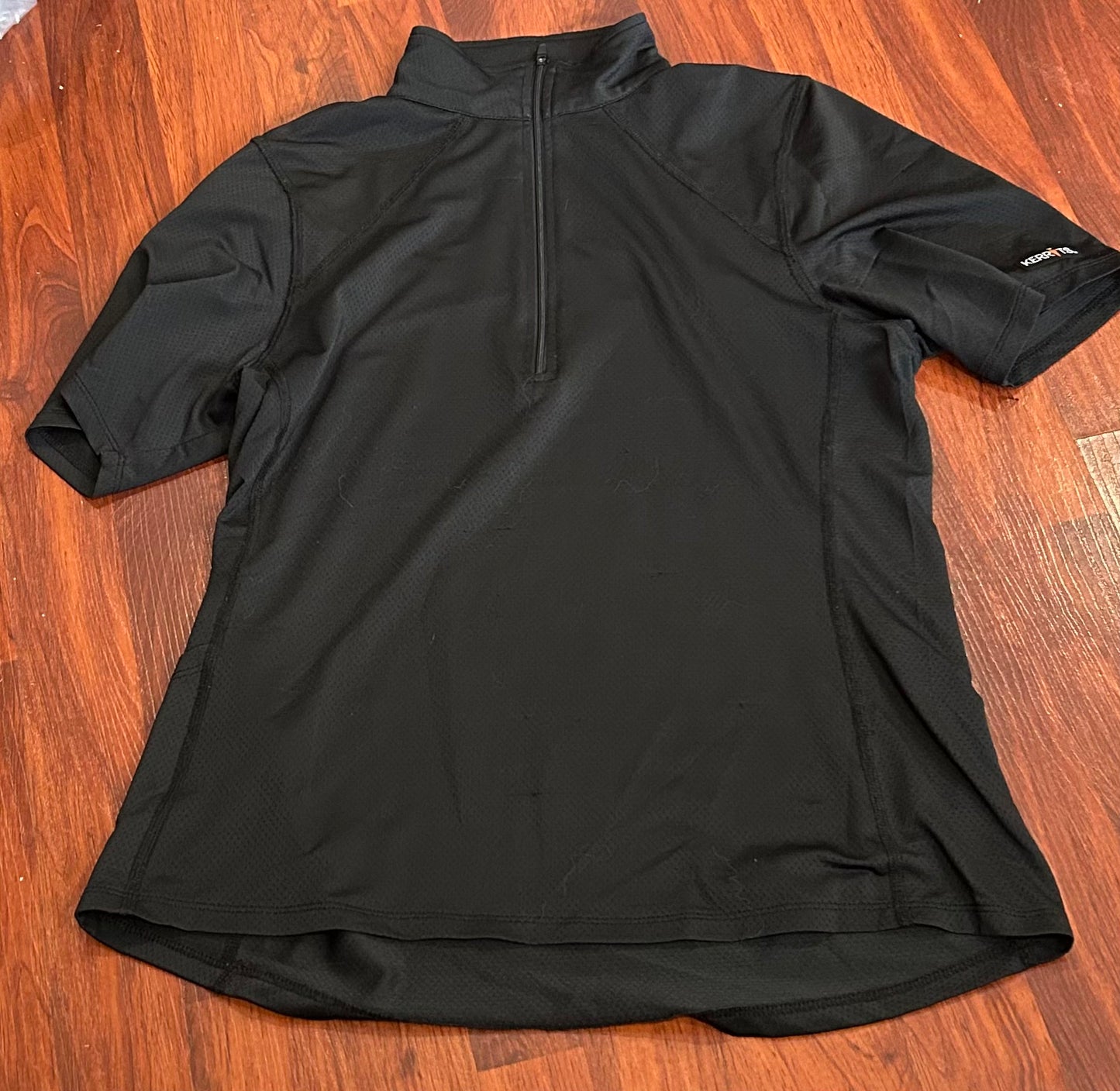 Kerrits small black 1/4 zip short sleeve shirt