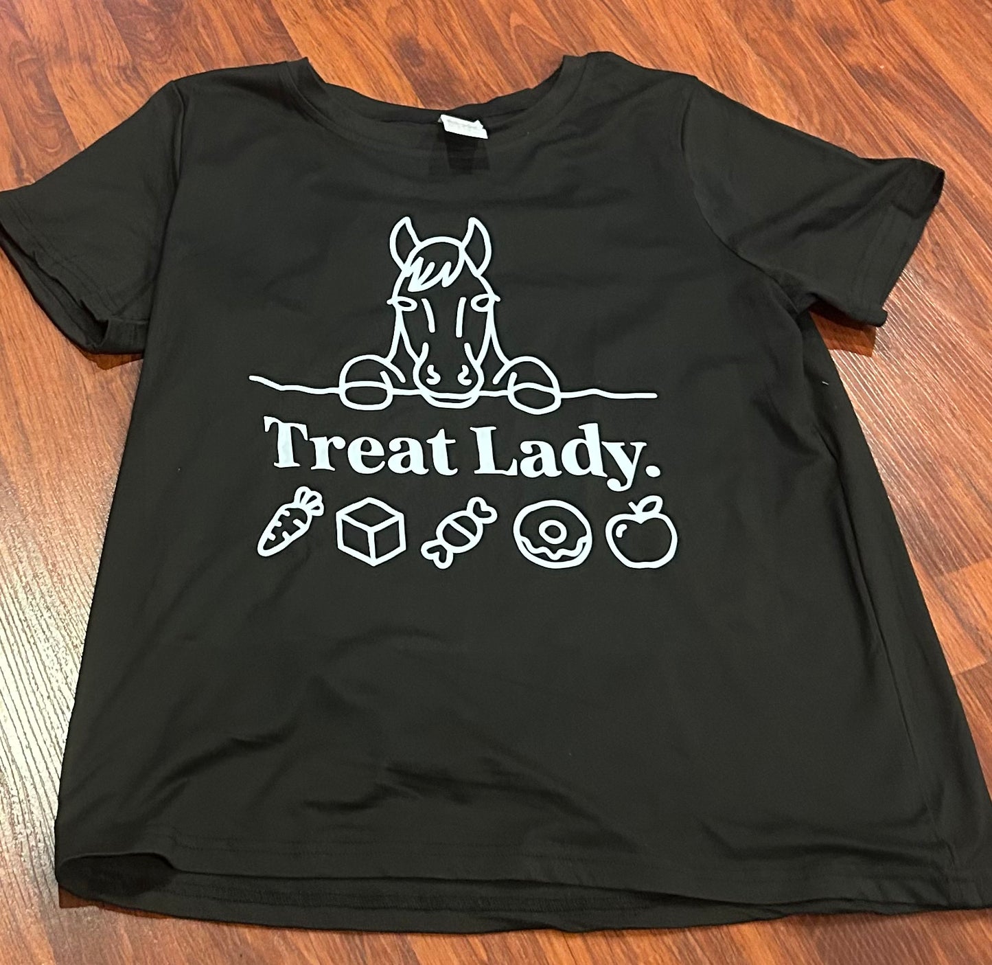 Treat lady Medium black shirt