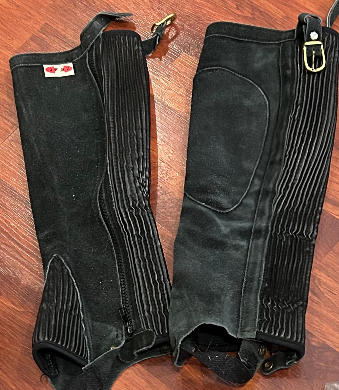 JODZ medium suede half chaps. 14” calf 15” height