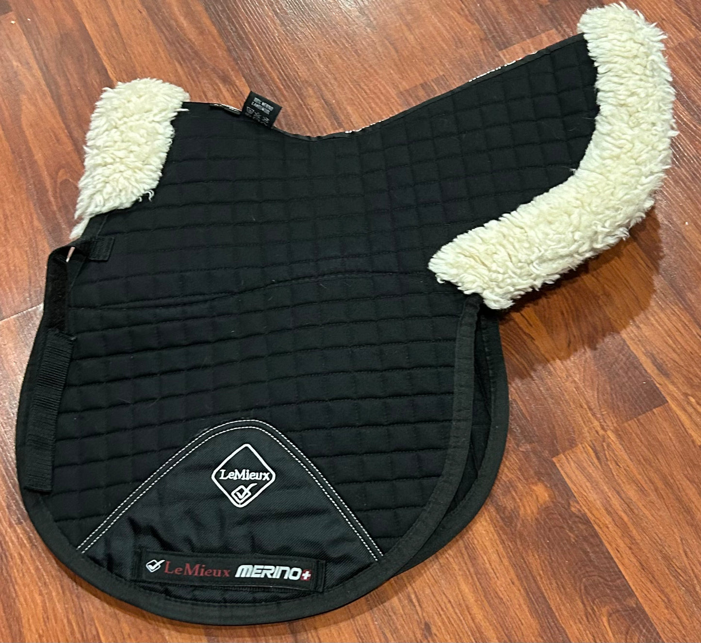 LeMieux Merino+ Half Lined GP Numnah Black/Natural medium