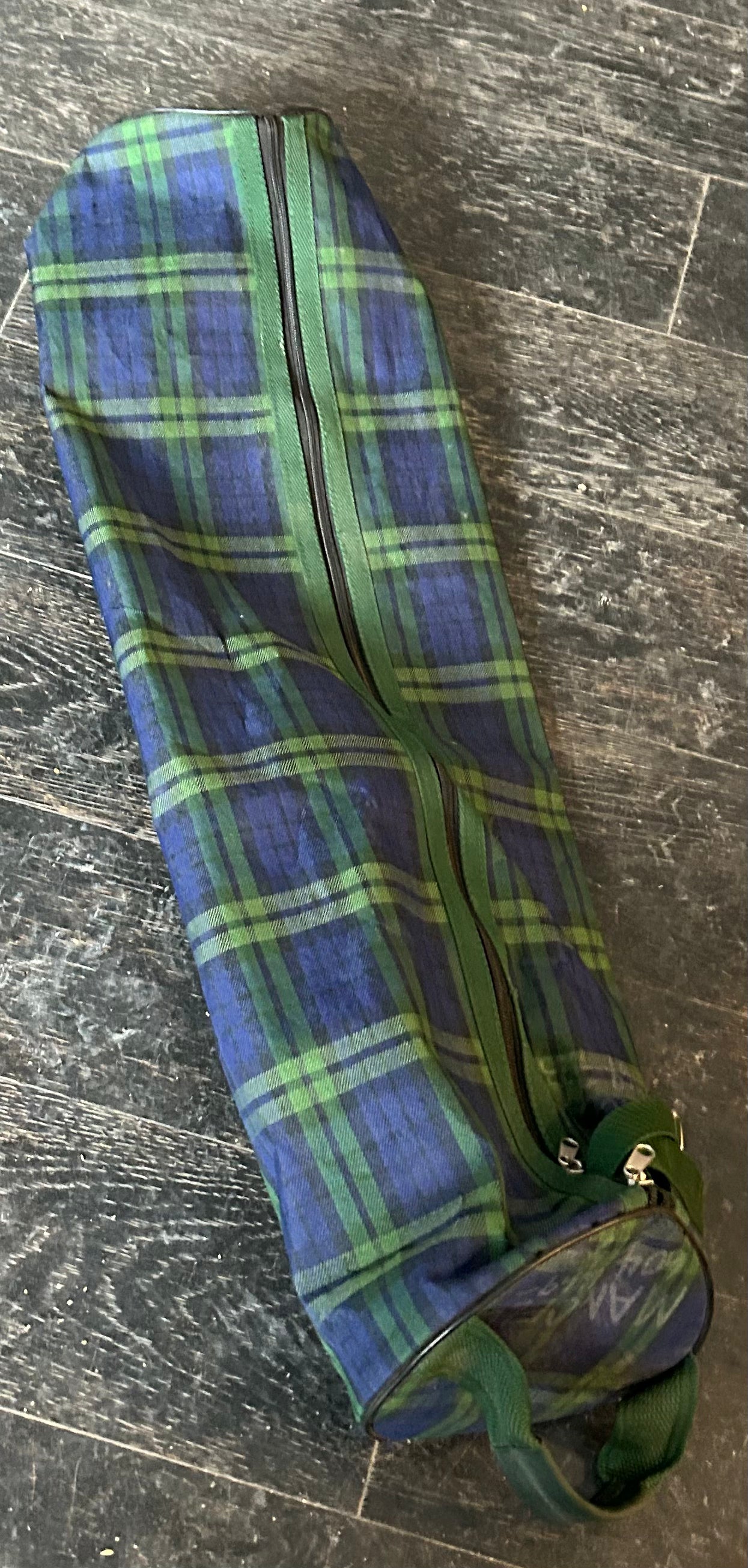 Plaid bridle bag