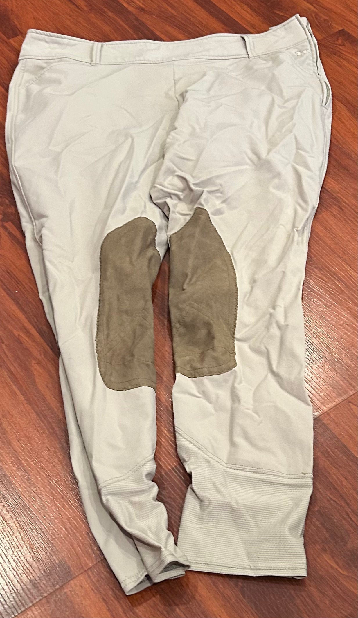RK classics 34L knee patch side zip tan breeches