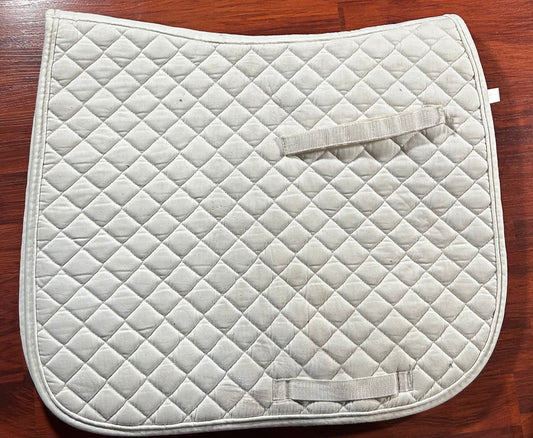 Shedrow white dressage pad