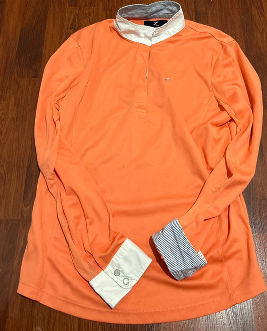 Size 12 Horze peach show shirt
