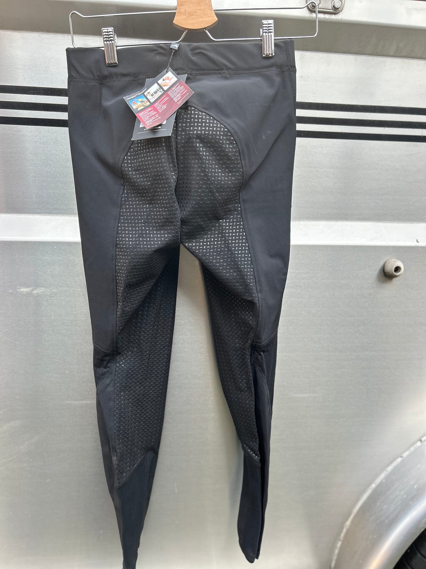 24R Euro Star athletics black full seat breeches