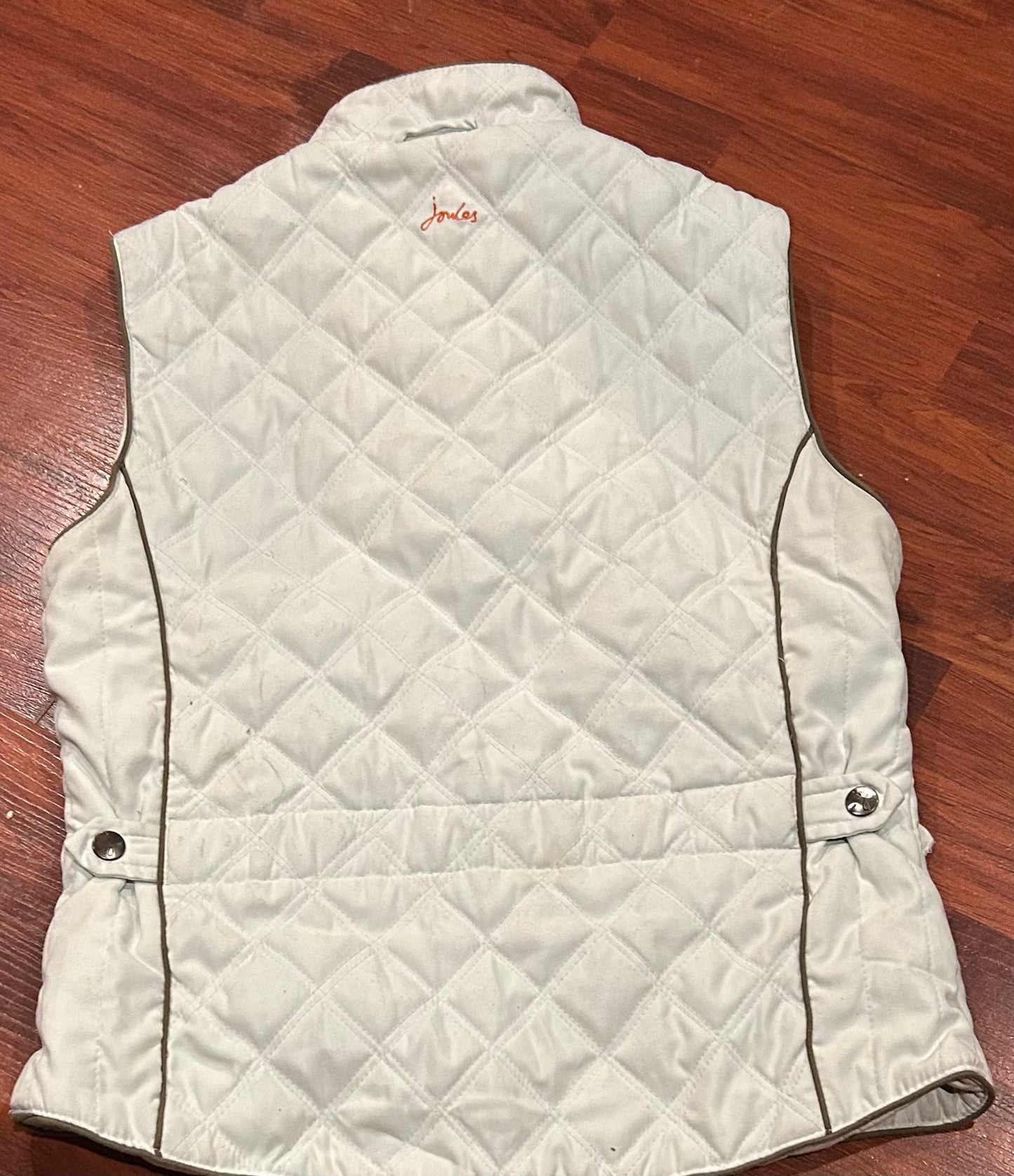 Joules XS (4) light blue quilted vest