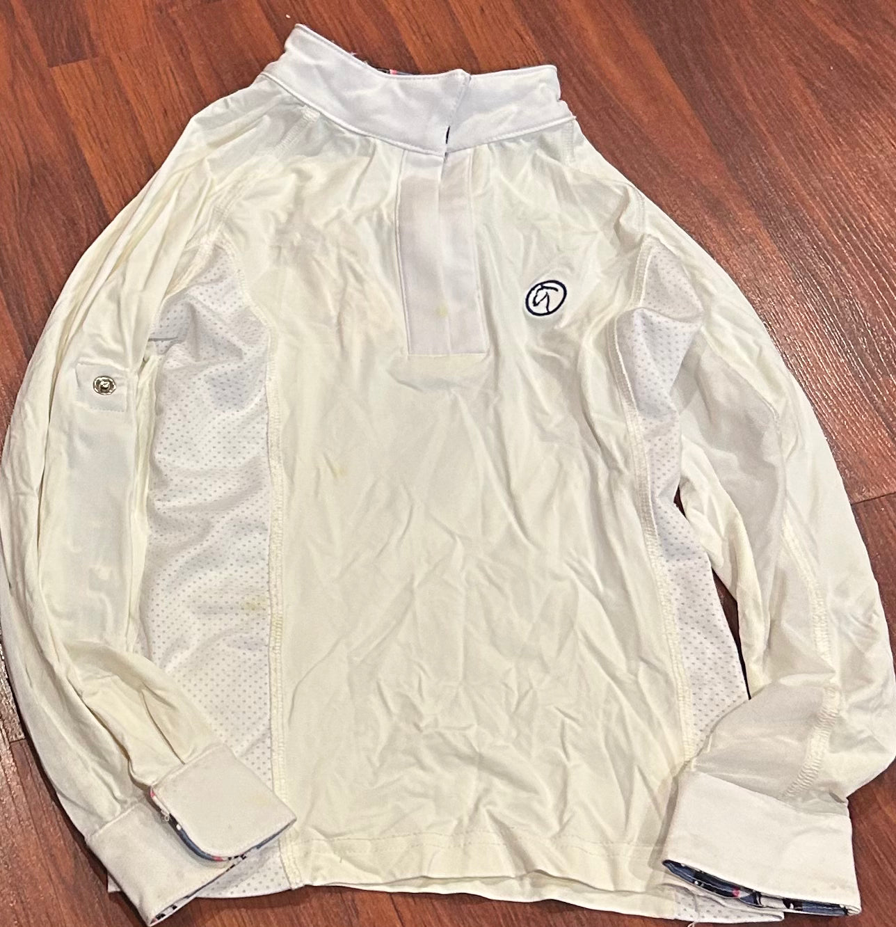 Kathryn lily Childs XS white long sleeve shirt