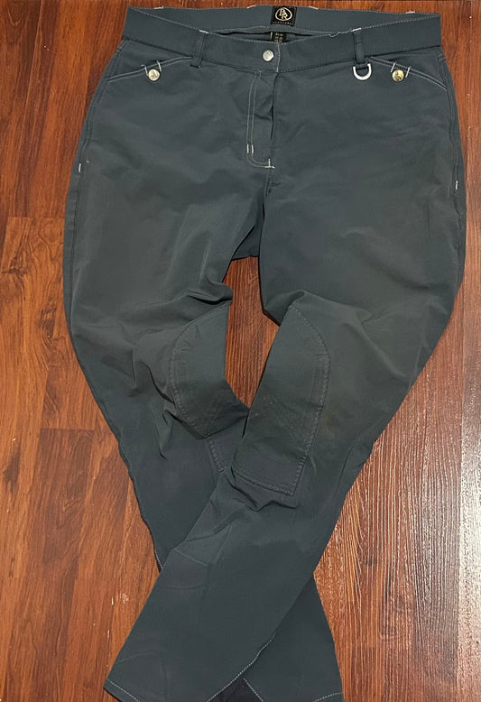 Size 32 BR Knee Patch Grey Breeches