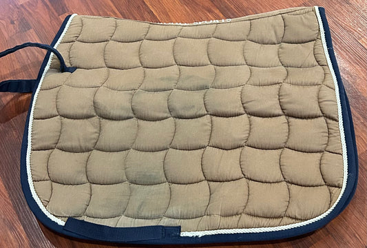 Schockemohle brown full size quilted pad