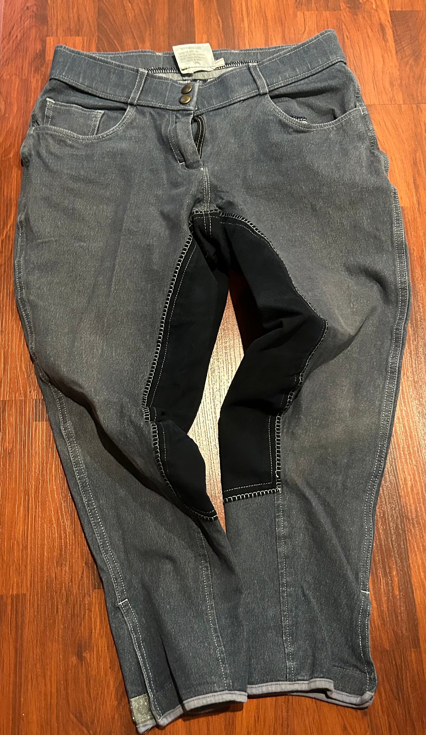 RH denim size 30 short full seat breeches