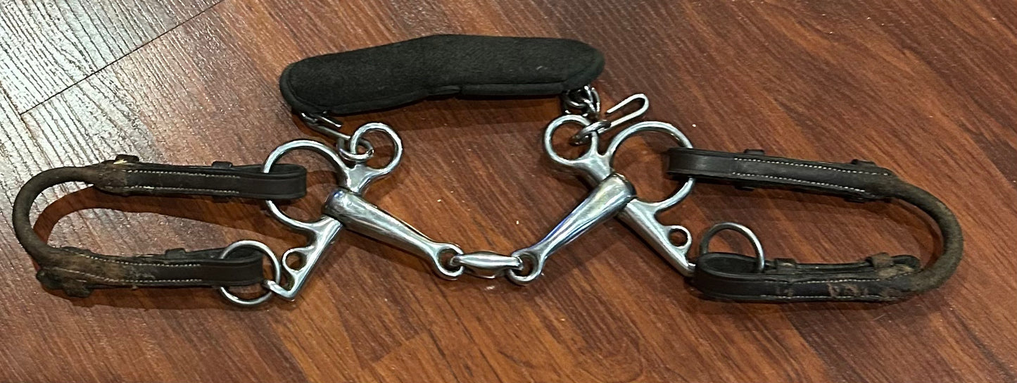 Sprenger 13.5 Pelham with bit converters and chain with Equifit pad.