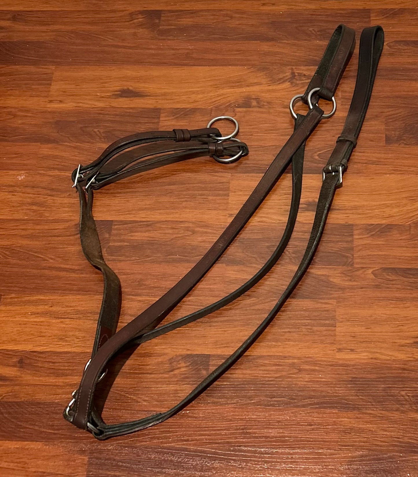 Leather breastplate with running attachment full size