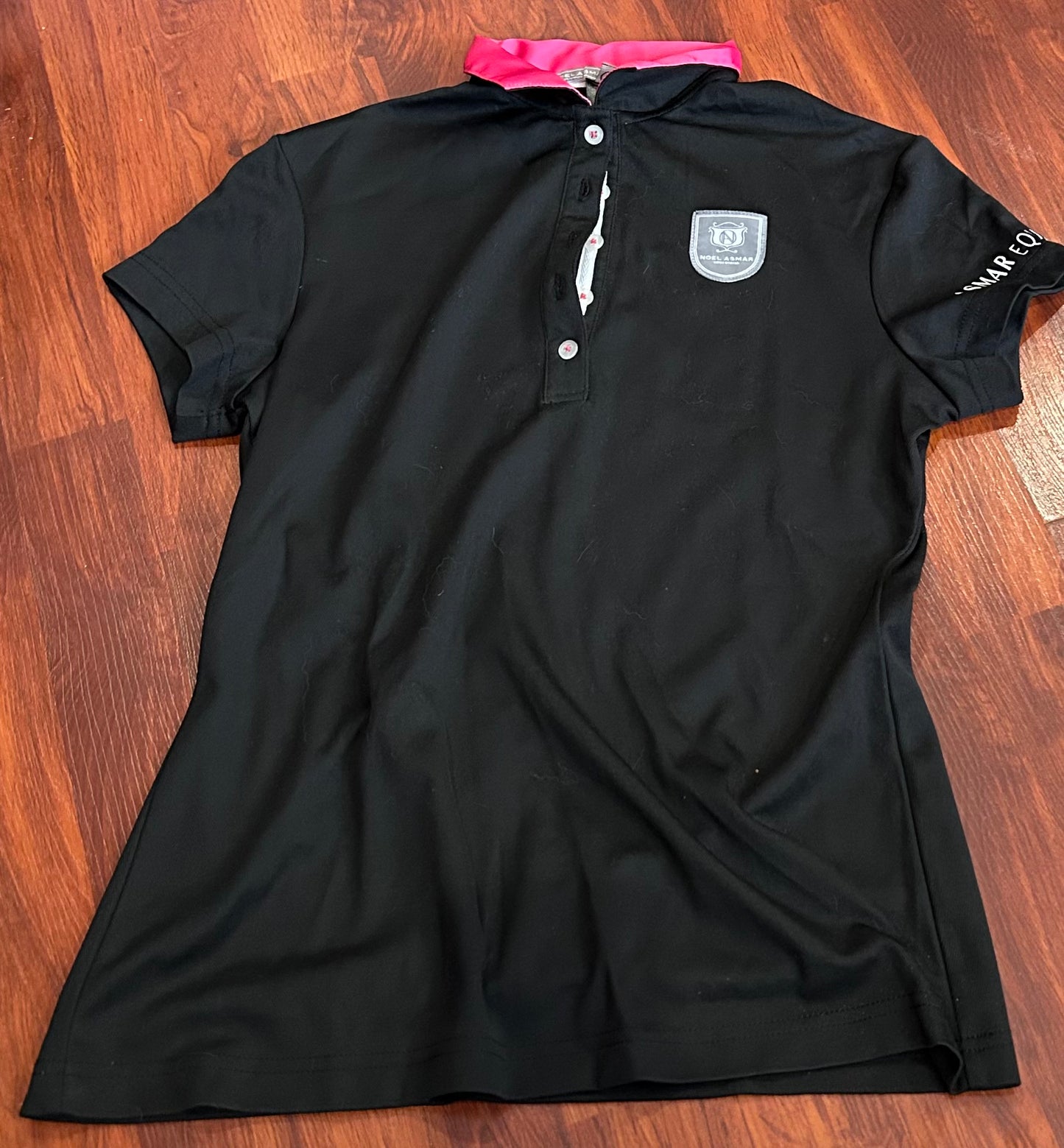 Asmar XS black and pink polo shirt