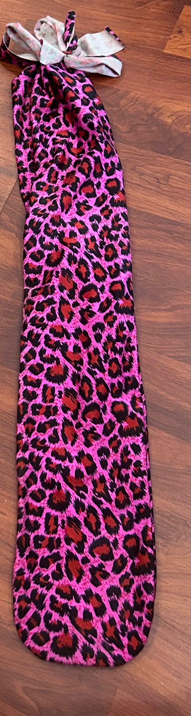 Pink cheetah print tail bag